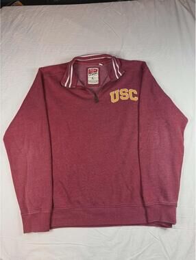 🟥✨ Vintage Timberland League USC Quarter Zip Pullover L ✨🟥